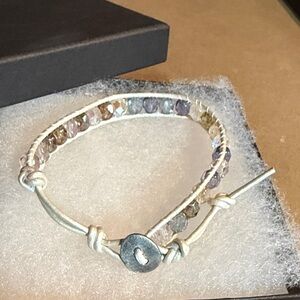 Elegant Wrap Beaded Bracelet with Silver Accents🌟